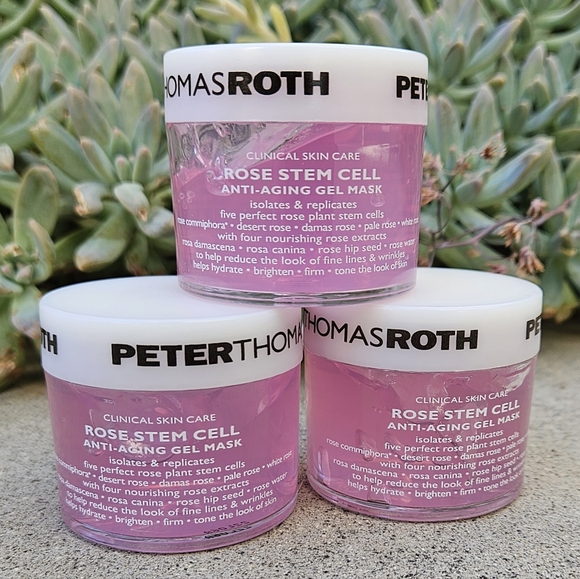 Peter Thomas Roth Rose Stem Cell Mask,  Brand New Set of 3 NO LONGER MADE - Picture 1 of 3